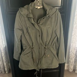 Olive green utility jacket